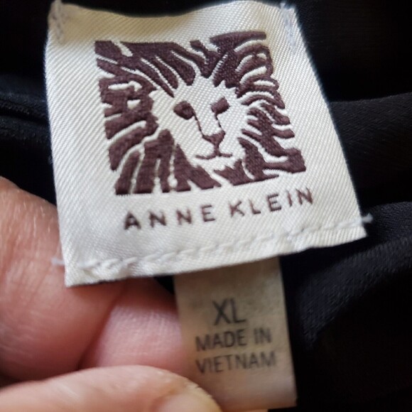 Anne Klein Tunic Top Blouse Lagenlook Asymmetric Stretchy Artsy Women's Size XL - Picture 2 of 16